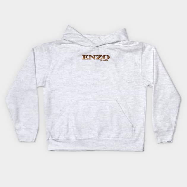 ENZO. MY NAME IS ENZO. SAMER BRASIL Kids Hoodie by Samer Brasil